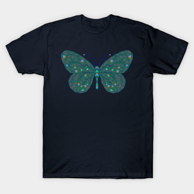 Blooming Butterfly T-Shirt by mkbl